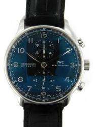   black dial with chronograph functions, sapphire crystal. Black IWC