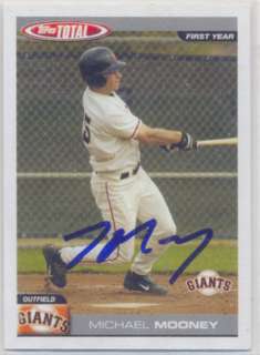 MICHAEL MIKE MOONEY SAN FRANCISCO GIANTS SIGNED CARD  