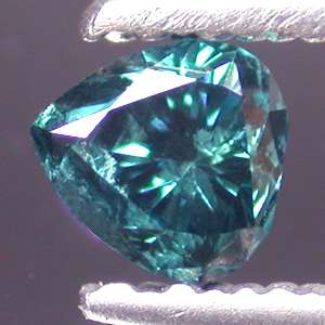 Beautiful 0.17 Cts Best Vivid Blue Diamond Heart  