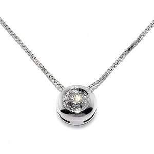   in White 18 karat Gold with Diamond, form Solitary, weight 3.6 grams