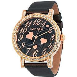 Marc Ecko Womens Obsession Leather Strap Watch  