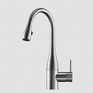   Mounted Single Hole Kitchen Faucet with Pull Down Spray   10.111.102