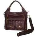 Amerileather Mandy Woven Leather Handbag  