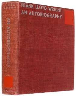 FRANK LLOYD WRIGHT, Signed First Ed. Autobiography  