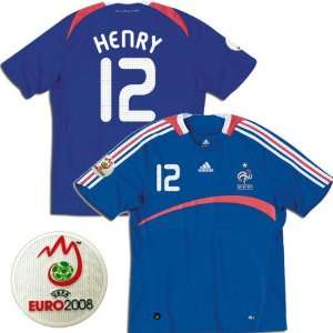  France 08/09 # 12 Henry size L soccer jersey Sports 