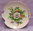 VINTAGE PORCELAIN COVERED BOWL HAND PAINTED  FREE S&H  