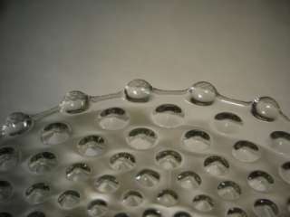 Vintage Clear glass hobnail candy dish  
