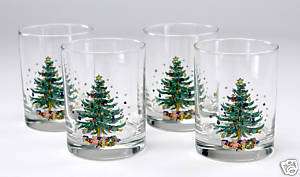 Nikko China Christmas Glassware 14oz Old Fashion Glass  