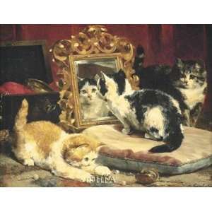  Kittens, 1893 by Charles Van den Eycken 11x9