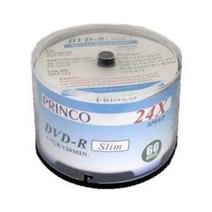  600 Princo 24X DVD R 4.7GB Logo Top Slim Electronics