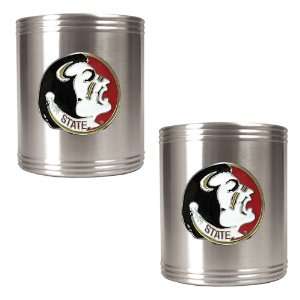  Florida State Seminoles 2pc Stainless Steel Can Holder Set 