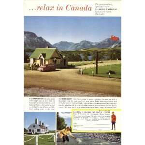  1953 Canada relax in Canada Vintage Ad