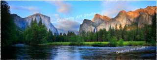 Yosemite Valley National Park PANORAMA CANVAS PAINTING  