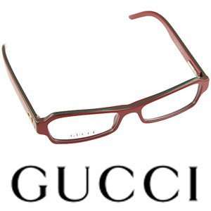  New GUCCI 2582 Eyeglasses Frames   Red/Green (PZ7) Health 