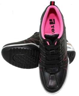 TOTO W2611   3.7 Women High Heel Black Sport Sneakers  