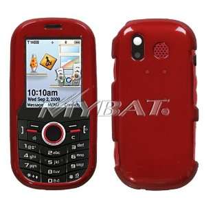   Phone Cover for Samsung Intensity U450 / DoubleTake   Red Cell Phones