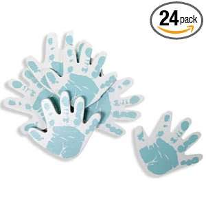  Blue Hand Print Baby Shower Favors   24 Pieces Health 