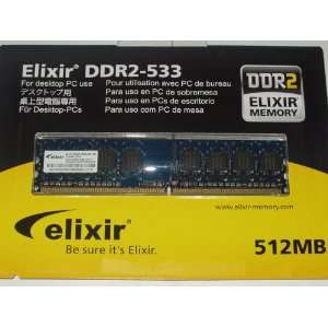    Nanya Elixir 512B DDR2 533 PC4200 UDIMM Memory Electronics