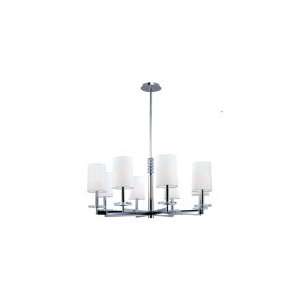   OB Chelsea   Eight Light Chandelier, Old Bronze Finish with Off White
