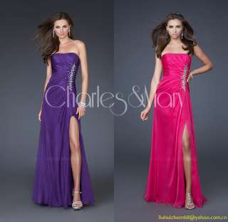 Purple/Pink Chiffon Homecoming/Prom/Evening dress/Formal gown/SZ 6 8 