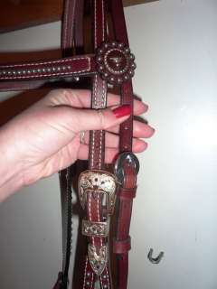 Longhorn Ol Timer New BRIDLE Show Horse Western Show Tack w Reins 