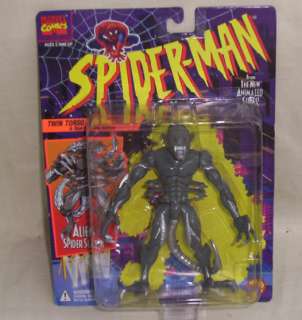   toy biz spider man the new animated series alien spider slayor with