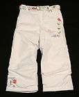 Marker Preschool Girls Ski Pants With Grown Cuffs Color White 