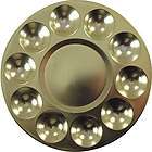ROUND 10 WELL METAL PALETTE TRAY ~ (GOLD COLOR)