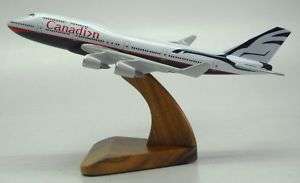 747 Canadian Airlines Boeing Airplane Wood Model Big  