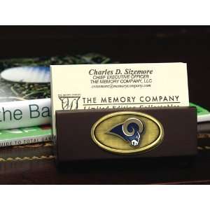 Memory Company St. Louis Rams Business Card Holder Sports 