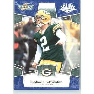  Super Bowl XLIII Blue Border # 116 Mason Crosby   Green Bay Packers 