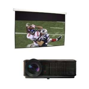   /satellite tv + 169/100 Inch Electric Projector Screen Electronics