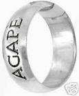 925 sterling silver agape love ring size 5 expedited shipping