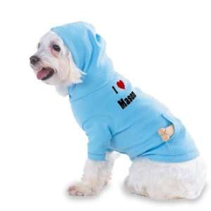 Love/Heart Mason Hooded (Hoody) T Shirt with pocket for your Dog or 