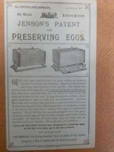 Antique 1897 Jensons Poultry Egg Box Catalog Arthur Co.  