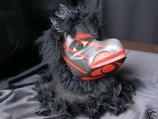 Raven Mask~ By Native Canadian Artist Mike Dangeli  