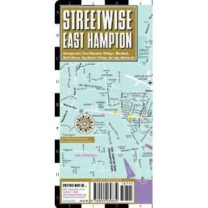 East Hampton Map   Laminated City Street Map of East Hampton, New York 