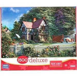  Mega Puzzles 1,500 Piece Deluxe Puzzle   Roses House 
