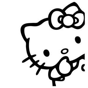 Hello Kitty Peeking Corner Vinyl Sticker Decal Cute Sanrio JDM Choose 