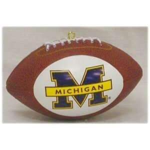 Michigan Wolverines Football Shaped Ornament *SALE*  