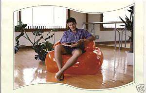 Blow Up Plastic Chair Inflatable Vinyl Use It Anywhere  