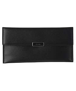 Prada Leather Saffiano Slim Long Wallet  