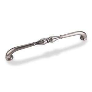   Beaded 12 Handle Appliance Pull   Bright Nickel Brushed with Dull