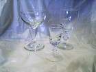 Vintage Set 3 Drink Glasses 1 Wine 1 Brandy Shot 1 Manhattan Champagne 