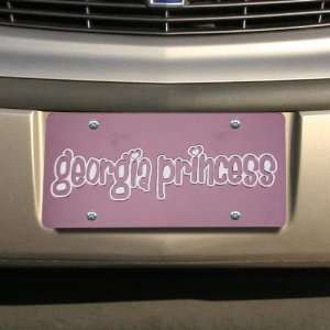  Georgia Bulldogs Pink Princess Mirror License Plate 