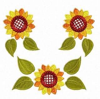 Sunflower Embroidery Design