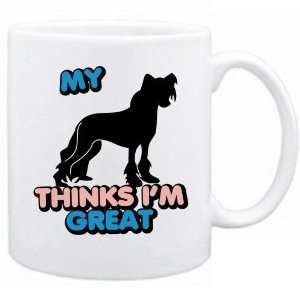   New  My Chinese Crested Thinks I Am Great  Mug Dog