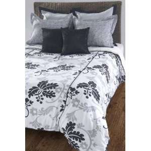  White and Black Penelope Duvet with Poly Insert Bed Set 