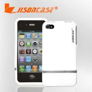 JISONCASE   Apple iPhone 4 / 4s SNAP ON RUBBER WHITE CASE   Faceplate 