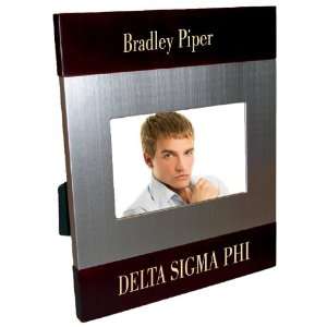 Delta Sigma Phi Brush Silver Frame 